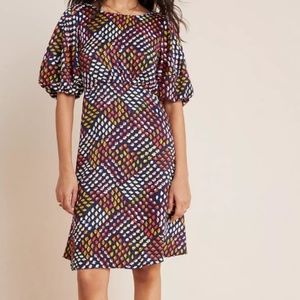Maeve for Anthropologie Melody Floral Pattern Dress